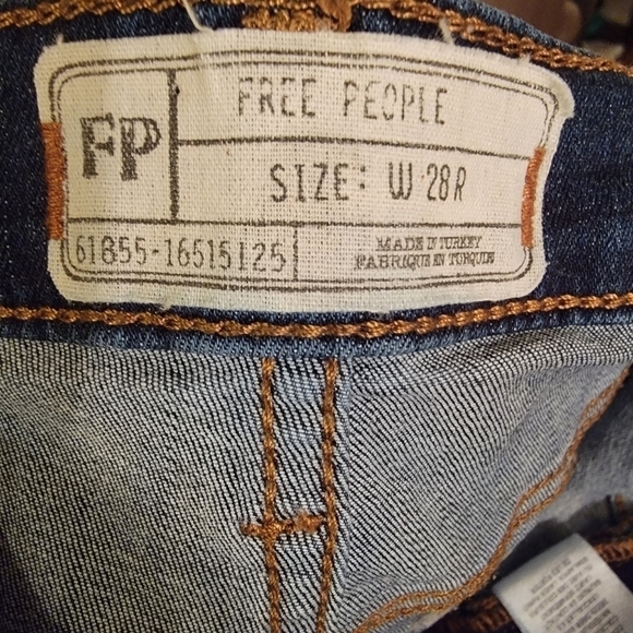 Free People Busted Knee Skinny Jeans Size 28 - Picture 7 of 7